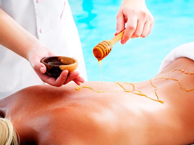 Massage mit Honig